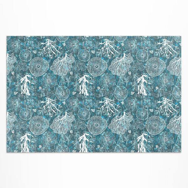 Vinyl carpet Pattern inspired by marine flora and fauna