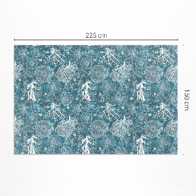 Vinyl carpet Pattern inspired by marine flora and fauna