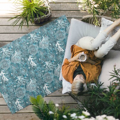 Vinyl carpet Pattern inspired by marine flora and fauna
