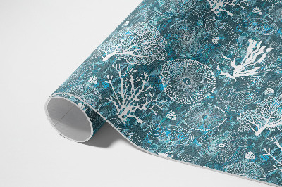 Vinyl carpet Pattern inspired by marine flora and fauna
