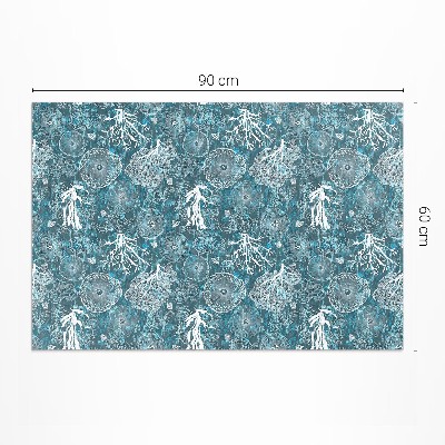 Vinyl carpet Pattern inspired by marine flora and fauna