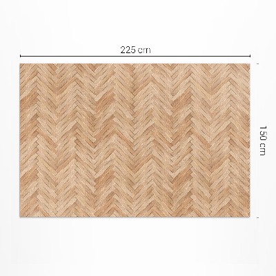 Vinyl carpet Beautiful wooden parquet in heringbone shape