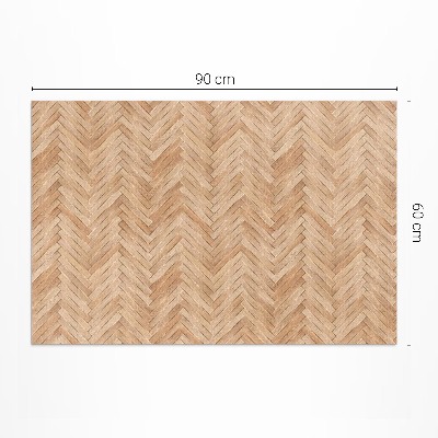 Vinyl carpet Beautiful wooden parquet in heringbone shape