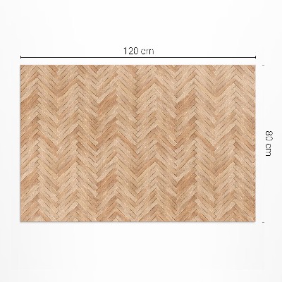 Vinyl carpet Beautiful wooden parquet in heringbone shape