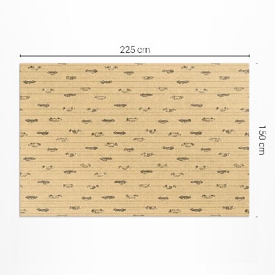 Vinyl carpet Old retro vintage cars