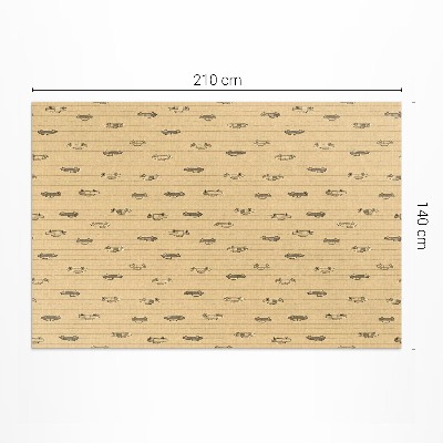 Vinyl carpet Old retro vintage cars