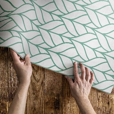 Vinyl carpet Minimalist linear leaf pattern