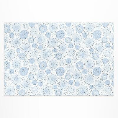 Vinyl carpet Watercolor abstract circles and waves