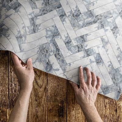 Vinyl carpet Light herringbone stone flooring