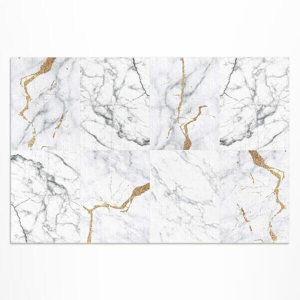 Vinyl carpet Elegant marble stone tiles with style