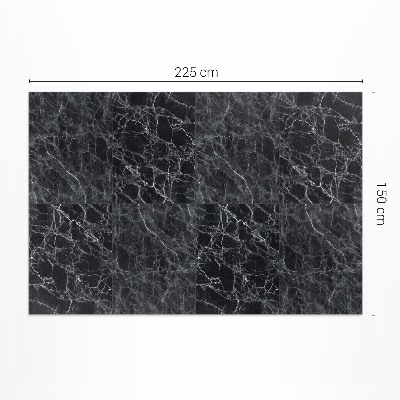 Vinyl carpet Dark marble stone tiles