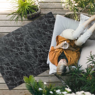 Vinyl carpet Dark marble stone tiles
