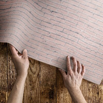 Vinyl carpet Fine pastel brick wall