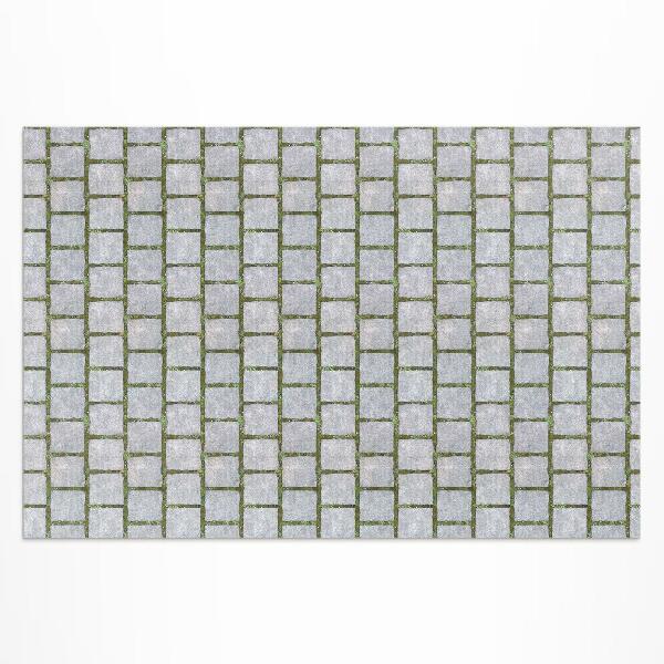 Vinyl carpet Stone path with moss