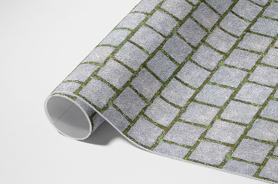 Vinyl carpet Stone path with moss
