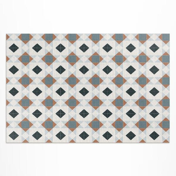 Vinyl carpet Beautiful geometric mosaic tiles