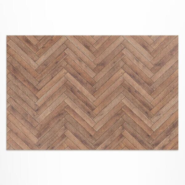 Vinyl carpet Elegant wooden herringbone parquet flooring