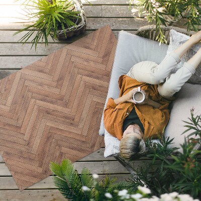 Vinyl carpet Elegant wooden herringbone parquet flooring