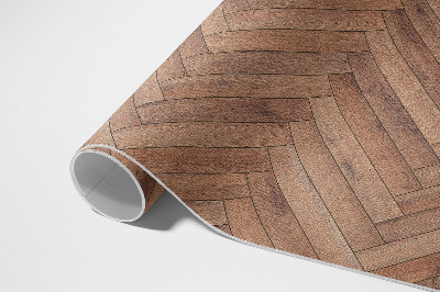 Vinyl carpet Elegant wooden herringbone parquet flooring