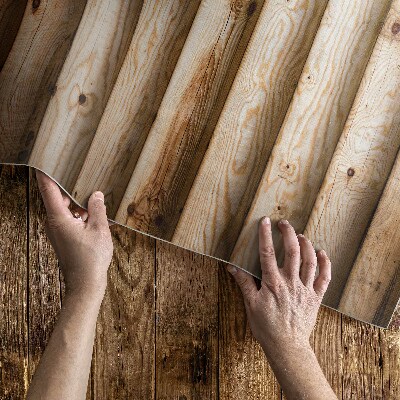 Vinyl carpet Knotty wooden beams