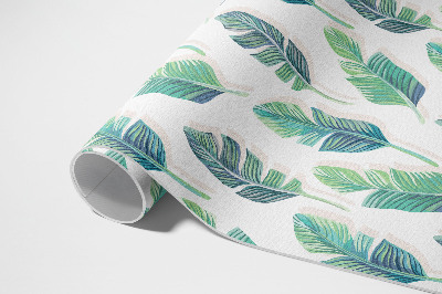 Vinyl carpet Boho feathers in delicate style