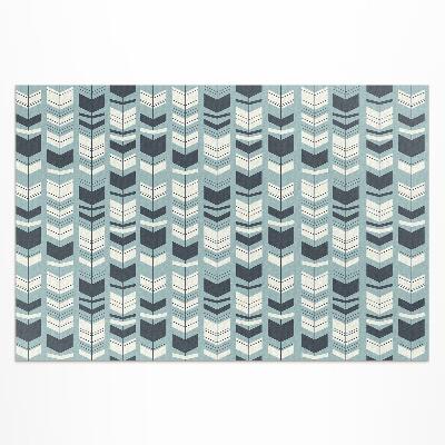Vinyl carpet Indian pattern with boho arrows