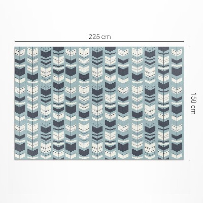 Vinyl carpet Indian pattern with boho arrows