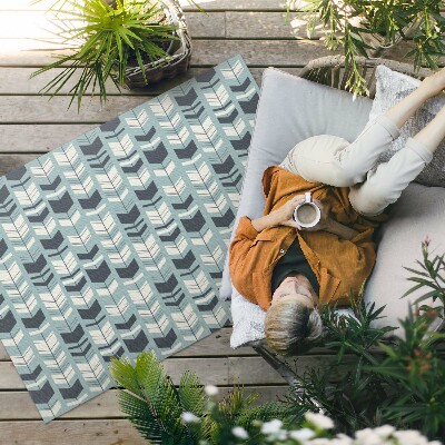 Vinyl carpet Indian pattern with boho arrows