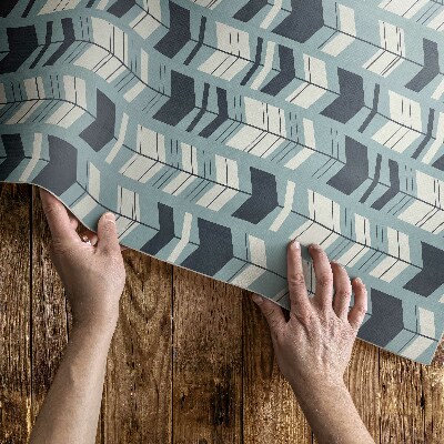 Vinyl carpet Indian pattern with boho arrows