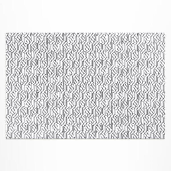 Vinyl carpet Fine geometric mosaic pattern