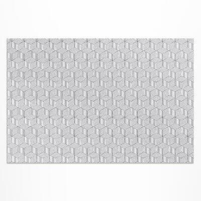 Vinyl carpet Fine geometric mosaic pattern