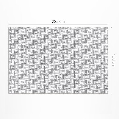 Vinyl carpet Fine geometric mosaic pattern