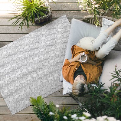 Vinyl carpet Fine geometric mosaic pattern