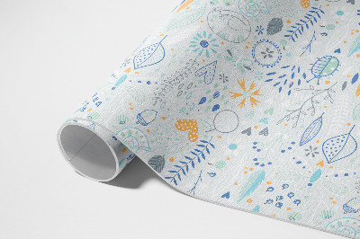 Vinyl carpet Wild flowers in pastel colors
