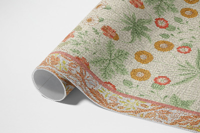 Vinyl carpet Flower pattern in a frame