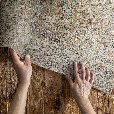 Vinyl carpet Antique beige pattern