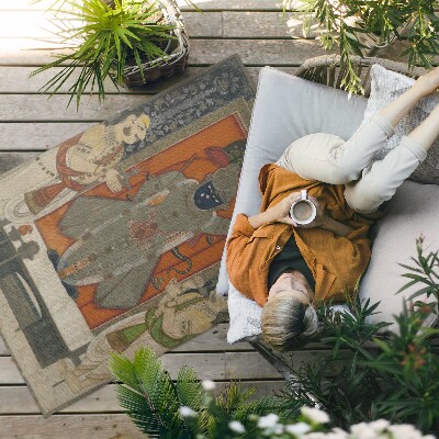 Vinyl carpet Krishna Hinduism