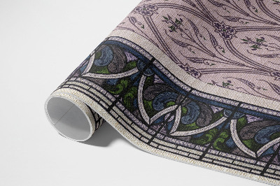 Vinyl carpet Purple gothic stained glass window