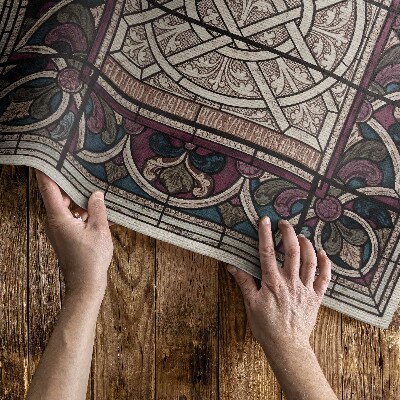 Vinyl carpet Sir Digby Wyatt gothic ornament
