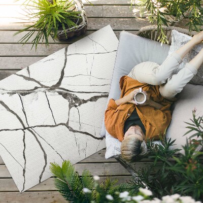 Vinyl carpet Shiny cracked stone marble