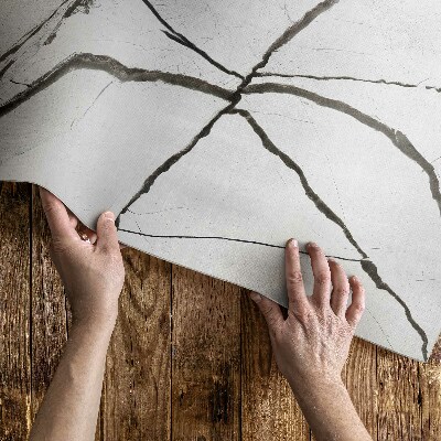 Vinyl carpet Shiny cracked stone marble