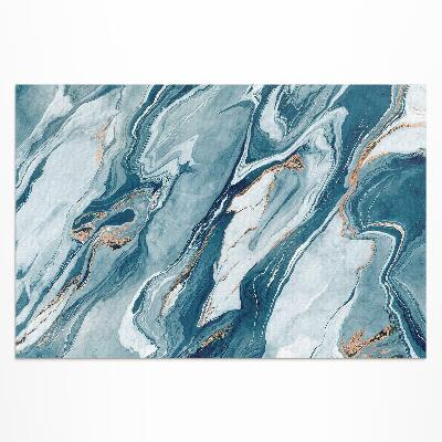 Vinyl carpet Abstract blue marble glam marble abstract stone