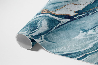 Vinyl carpet Abstract blue marble glam marble abstract stone