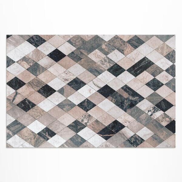 Vinyl carpet Stone mosaic rhombic decorative tiles
