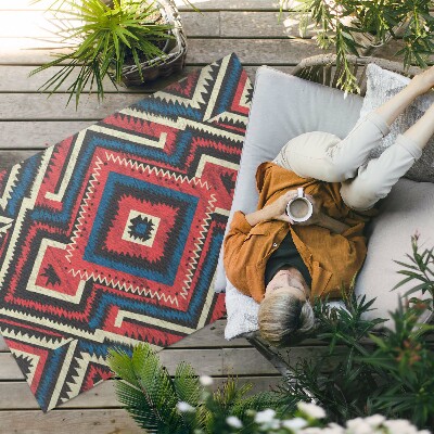 Vinyl carpet Decorative pattern in vintage Indian style