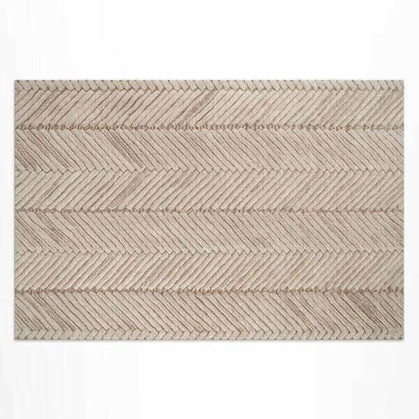 Vinyl carpet Indian heringbone ribbon in vintage boho style