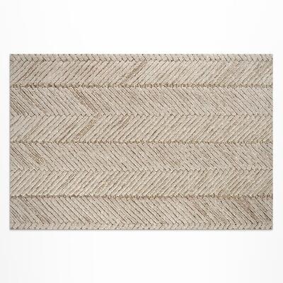 Vinyl carpet Indian heringbone ribbon in vintage boho style