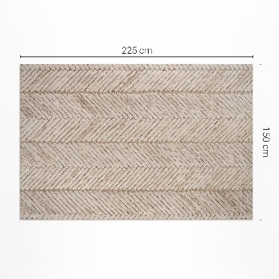 Vinyl carpet Indian heringbone ribbon in vintage boho style