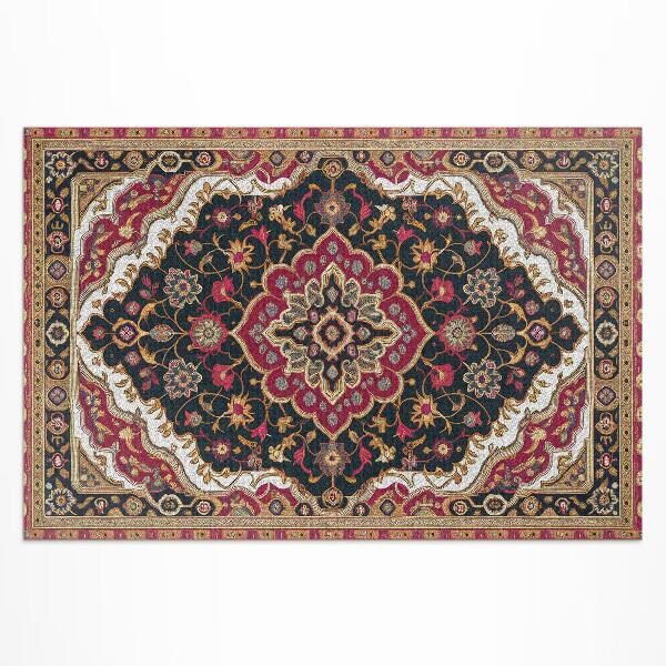 Vinyl carpet Persian-style plant ornament