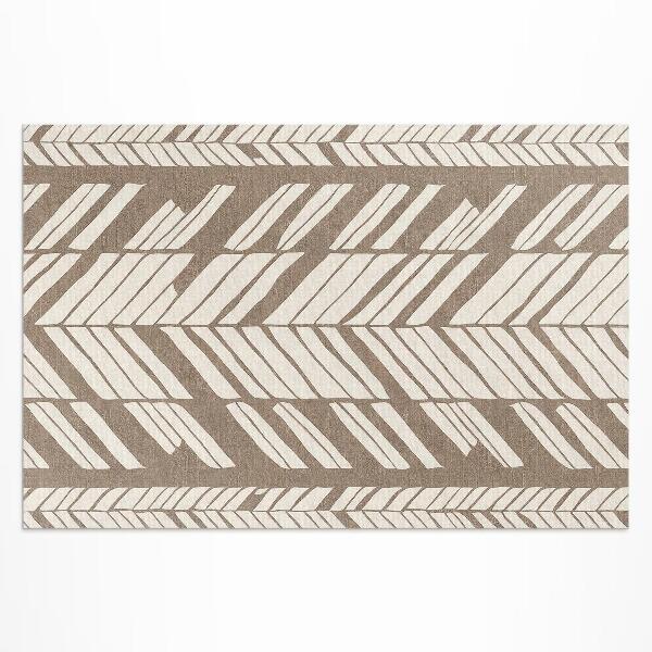Vinyl carpet Indian abstract boho plaid pattern